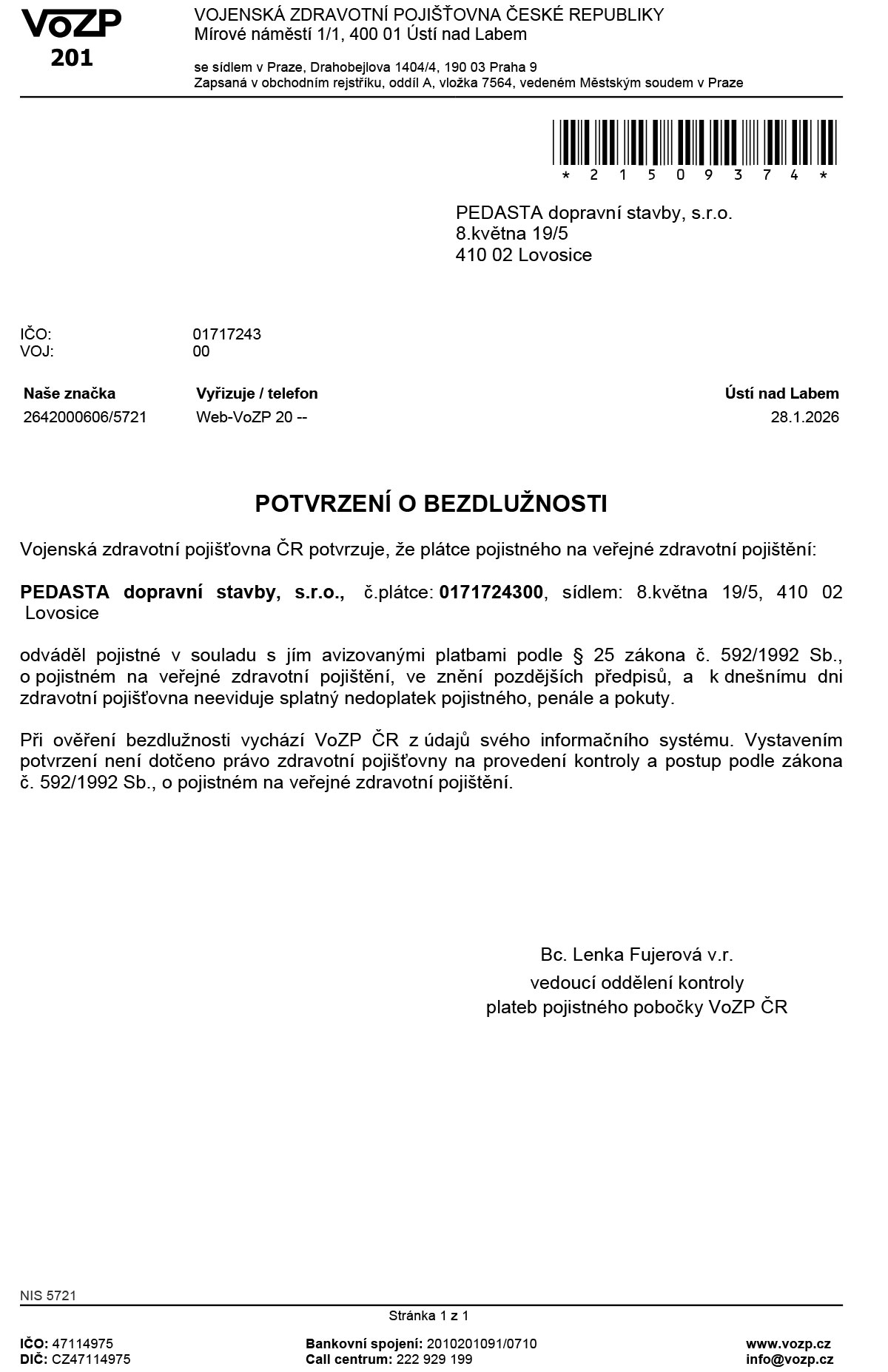 Vozp Potvrzeni 01 2026